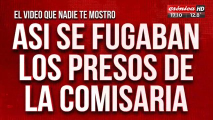 Así se fugaban los presos de la comisaría