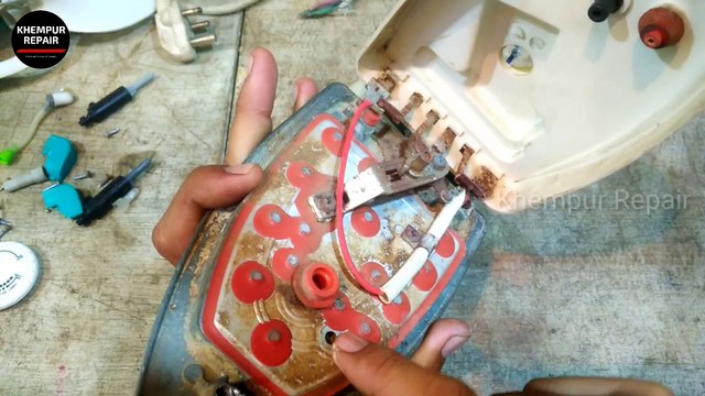 pani wali Press aur pump theek karen | steam iron repairing | steam press boiler repairing