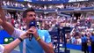 Djokovic steals the microphone to sing Beastie Boys classic to US Open crowd