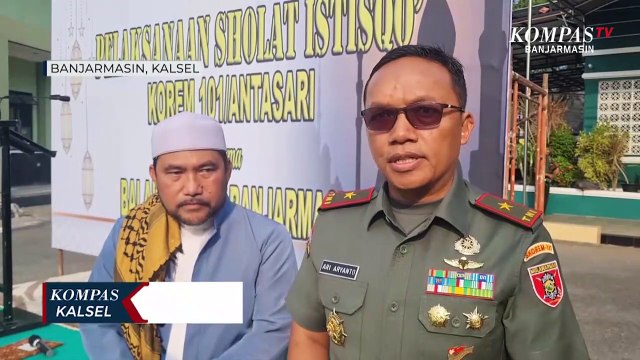 Karhutla di Kalsel Masih Terjadi, Korem 101/Antasari Gelar Salat Istisqo' Meminta Turun Hujan