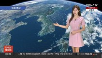 [날씨] 체감 33도 안팎 한낮 무더위 계속…서해안·호남 소나기