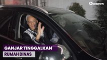 Didampingi Siti Atikoh, Ganjar Nyetir Mobil Sendiri Tinggalkan Puri Gedeh