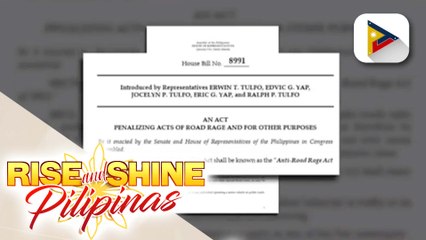 Panukalang masawata ang road rage incidents, inihain ni Rep. Erwin Tulfo