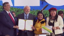 Lula demarca nuevas tierras indígenas en Brasil