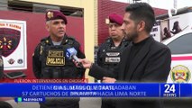 Chosica: caen sujetos que intentaban ingresar a Lima 57 cartuchos de dinamita