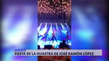 Fiesta de la hijastra de José Ramón López no fue pagada con recursos públicos, según Carolyn Adams