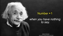 Always be silent in Six situations by Albert Einstein __ Success with Quotes