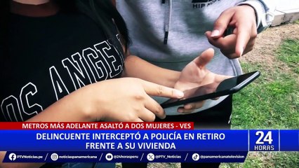 VES: delincuente asalta a policía en retiro frente a su casa