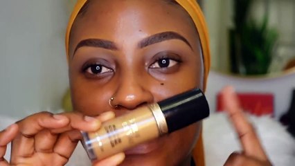 BASIC BABE E5_ START TO FINISH BASIC FULL GLAM MAKEUP TUTORIAL  #woc #darkskin #brownskin