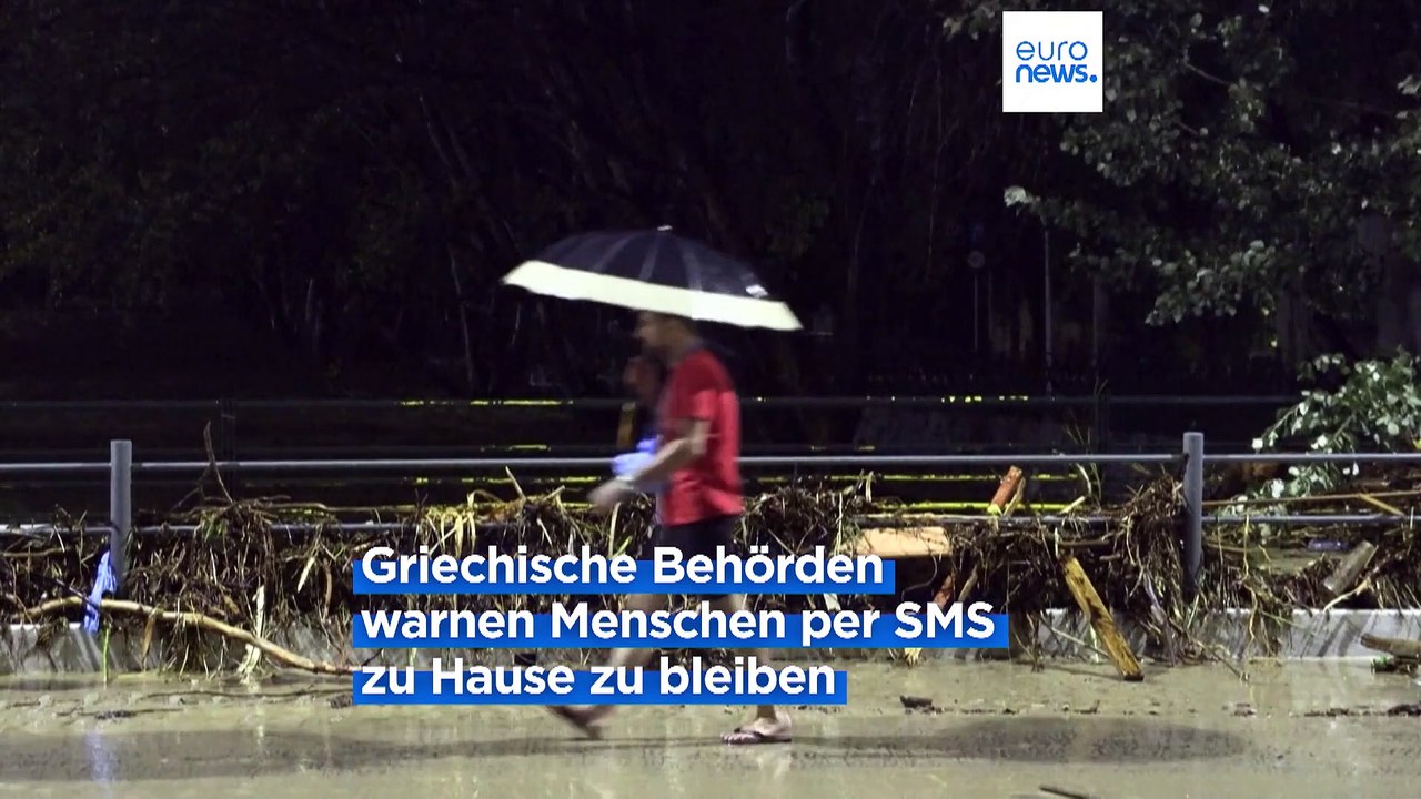 Schwere Unwetter und sintflutartige Regenfälle im Süden Europas