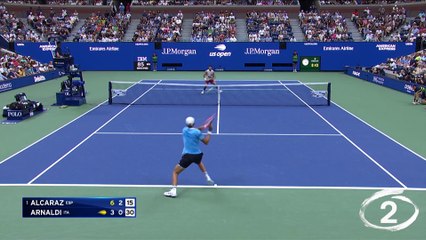 Avant son quart contre Zverev, Alcaraz a régalé les spectateurs !
