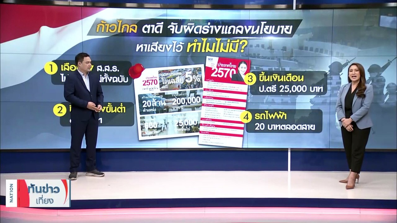 รัฐบาล “เศรษฐา” ติดบ่วงยุทธศาสตร์ชาติ มรดก “คสช.” | เนชั่นทันข่าวเที่ยง | 06 ก.ย. 66 | PART 3