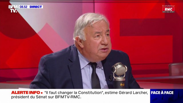 Port de l'abaya: Je soutiens l'interdiction, l'école ne peut pas être l'otage de toutes les formes de séparatisme déclare Gérard Larcher, président du Sénat