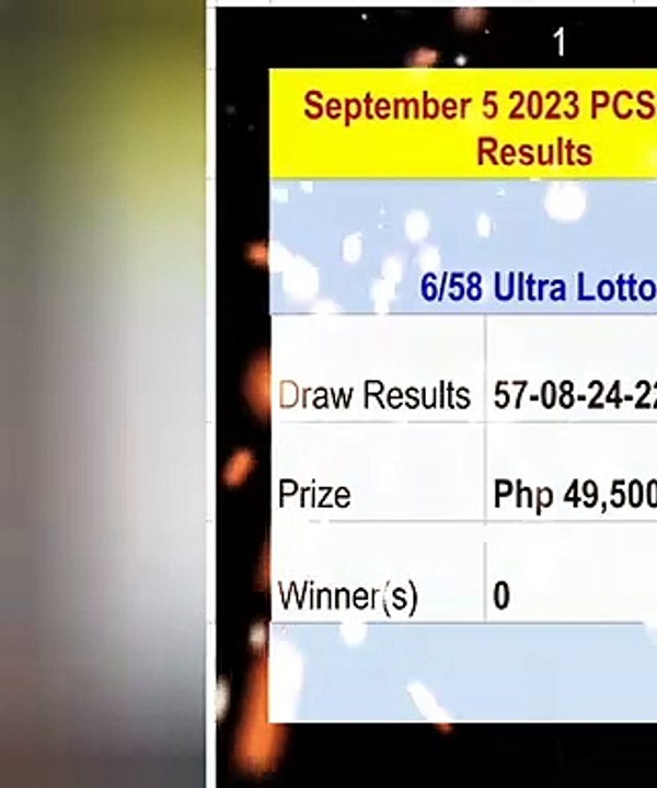 Love Lotto results September 5 2023 in the Philippines