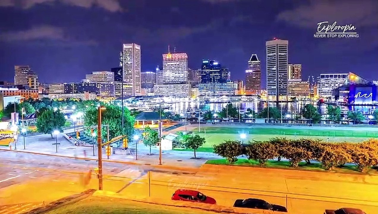 Baltimore, United States of America  in 8K ULTRA HD 60FPS Drone Video