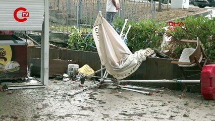 Onlarca kişi mahsur kalmıştı... Başakşehir Millet Kıraathanesi'ndeki hasar gün aydınlanınca ortaya çıktı