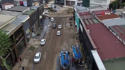 İstanbul'da sel felaketinde Mobilyacılar Sitesi'nde büyük zarar