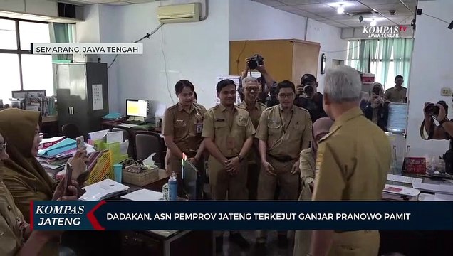 Dadakan, ASN Pemprov Jateng Terkejut Ganjar Pranowo Pamit