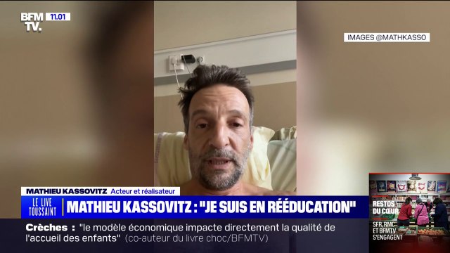 Je suis en rééducation : l'acteur Matthieu Kassovitz donne de ses nouvelles, après son accident de moto