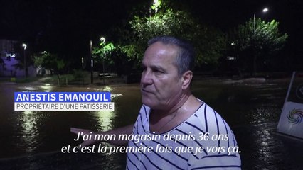 Après les incendies, des pluies torrentielles font un mort en Grèce