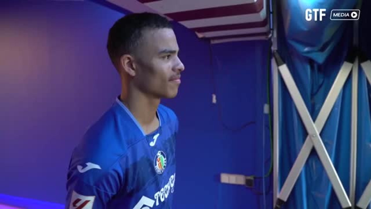 Mason greenwood wird beim fc getafe vorgestellt