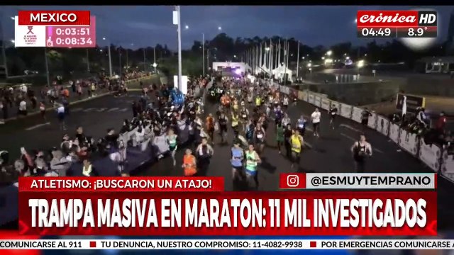 Trampa masiva en el maratón de México: hay once mil investigados