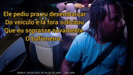 Motorista por aplicativo relata descaso ao identificar erro em teste do bafômetro