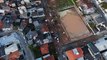 Imagens aéreas mostram rastro de destruição de rompimento de reservatório em SC
