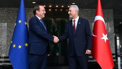 Bakan Bolat, AB Komiseri Varhelyi ile görüştü