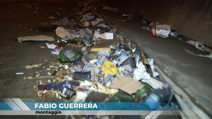 Galleria San Jachiddu ancora tra i rifiuti