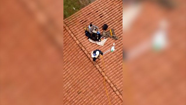 Brezilya'daki selde heyecan dolu kurtarma operasyonu