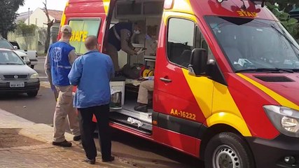 Motociclista fica ferido ao se envolver em colisão na rua Aimorés