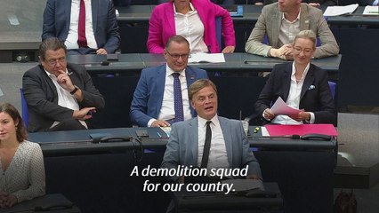 German Chancellor blasts far-right party as 'demolition squad'