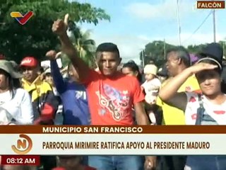 Comunidades de la costa oriental del edo. Falcón se movilizaron en apoyo al pdte. Nicolás Maduro