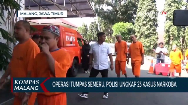 Hasil Operasi Tumpas Semeru 2023, Peredaran Narkoba di Kota Malang Masih Masif