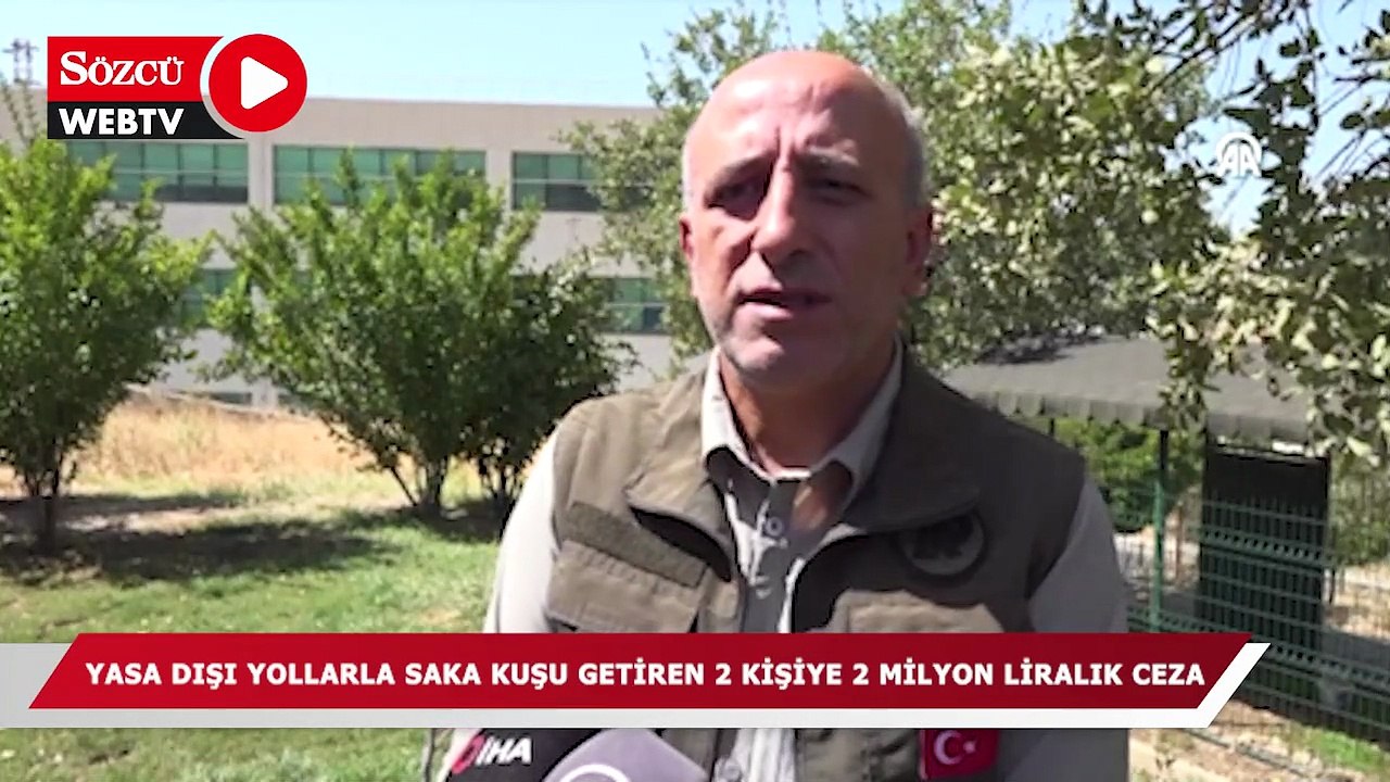 Şırnak'a yasa dışı yollarla saka kuşu getiren 2 kişiye 2 milyon 292 bin 780 lira para cezası