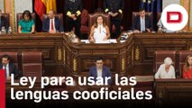 El PSOE y sus socios registran la reforma para usar las lenguas cooficiales en la investidura de Feijóo
