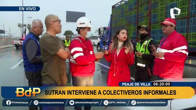 Peaje de Villa: realizan operativo contra colectiveros informales en la Panamericana Sur