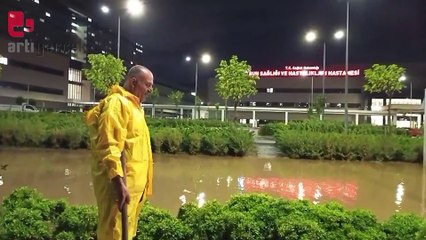 Çam ve Sakura Devlet Hastanesi sel suları altında kaldı