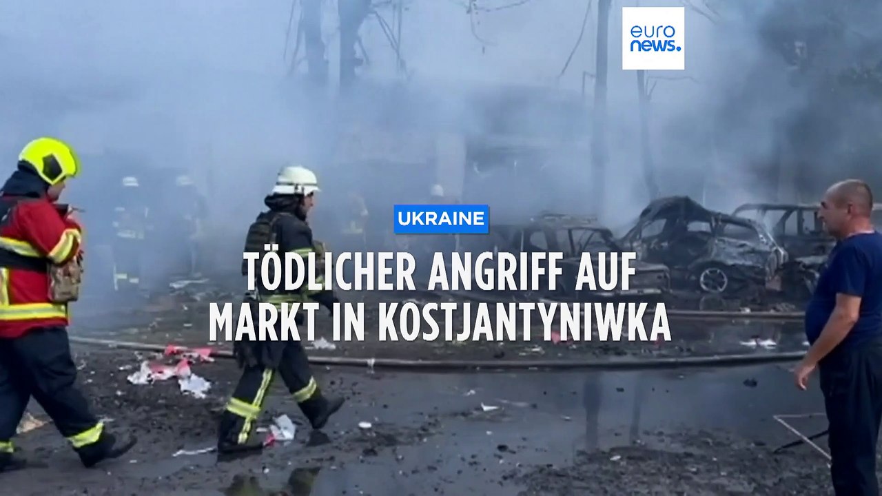 Markt in ukrainischer Stadt Kostjantyniwka beschossen: Mindestens 16 Tote