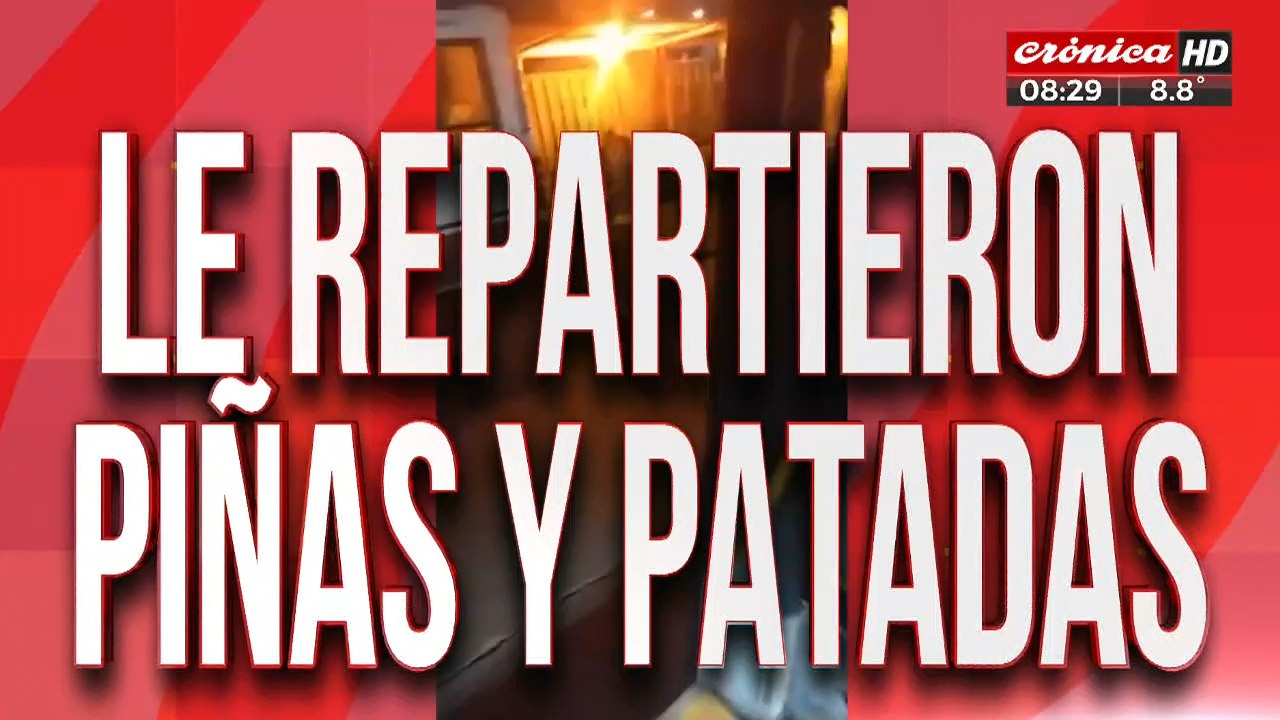 Deliveries le dieron tremenda paliza a un delincuente
