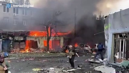 Al menos 16 muertos y 28 heridos en un nuevo ataque ruso sobre un mercado en Kostantinovka