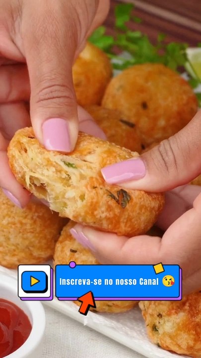 Bolinho de Mandioca com Frango