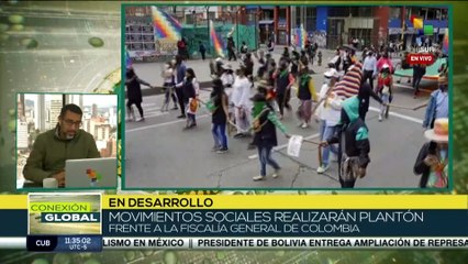 Colombia se manifiesta por la vida y la paz en marcha ante la fiscalía