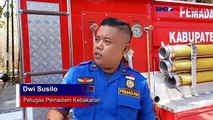 Hutan Jati Terbakar Diduga Akibat Aktivitas Pembakaran Daun Kering oleh Warga