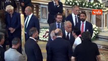 Sangiuliano e Piantedosi ai funerali di Giovanbattista Cutolo a Napoli