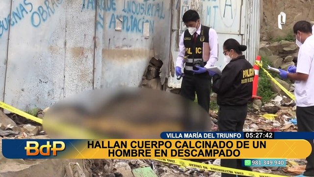 VMT: Hallan cuerpo de hombre calcinado con signos de tortura en un basural