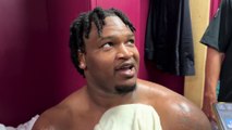 Jalen Carter talks about his first career NFL game which included a sack