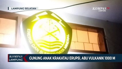 Gunung Anak Krakatau Erupsi, Abu Vulkanik Capai 1.000 Meter