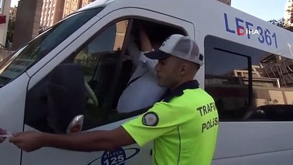 Ataşehir'de okul servislerine yönelik denetim yapıldı